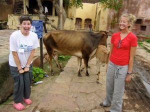 The first picture of me and the Bensonater. Love at first cow.